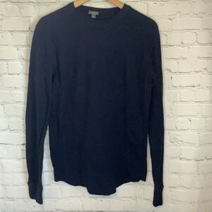 Vince Navy Blue Long Sleeve Mens Thermal size Medium